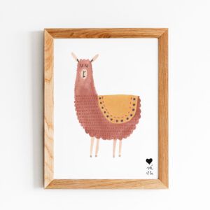 Lámina animalitos alpaca