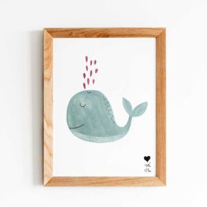 Lámina animalitos ballena