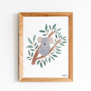 Lámina animalitos koala