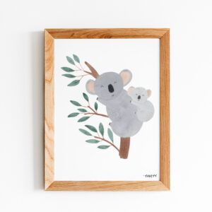 Lámina animalitos koala