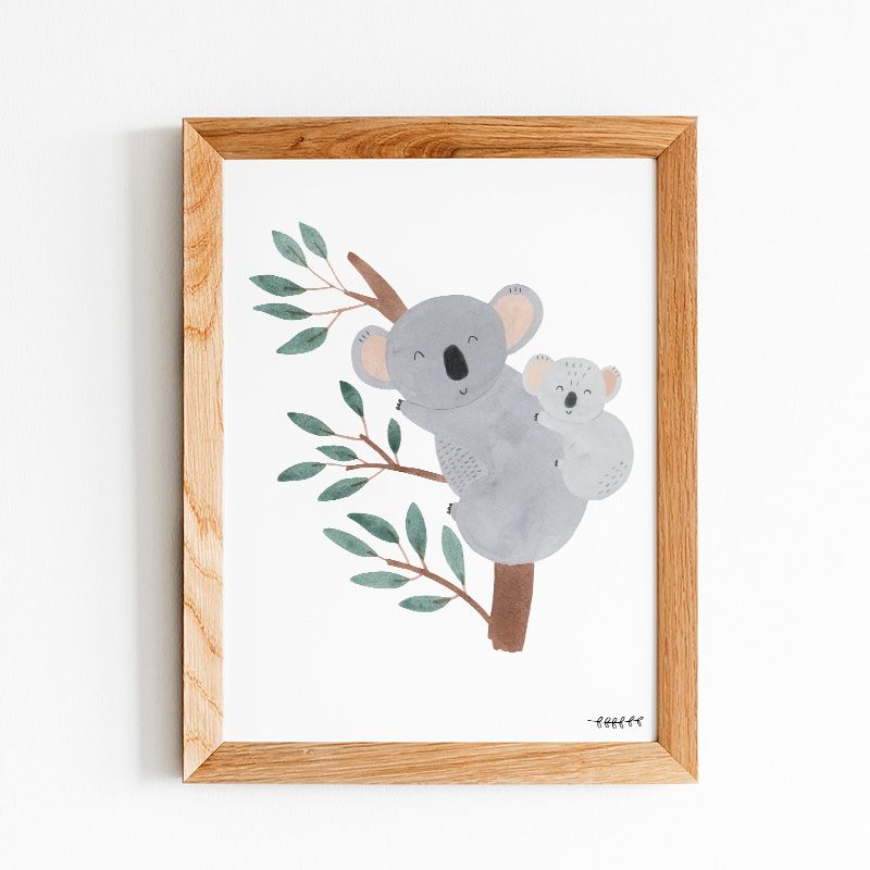 Lámina animalitos koala