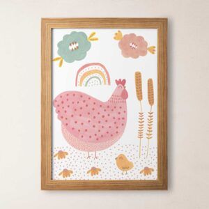 Lámina animalitos gallina