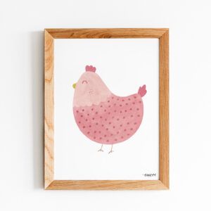 Lámina animalitos gallina