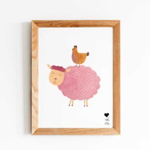 Lámina animalitos oveja