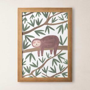 Lámina animalitos oso perezoso
