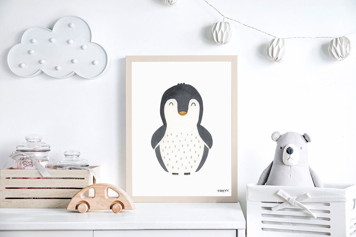 Lámina animalitos pingüino