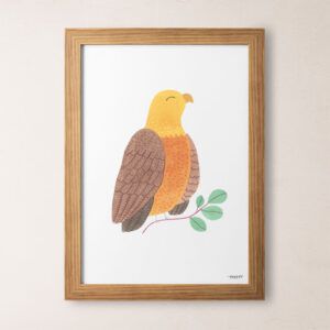 Lámina pájaro águila dorada