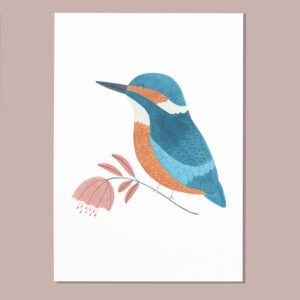 Postal martín pescador